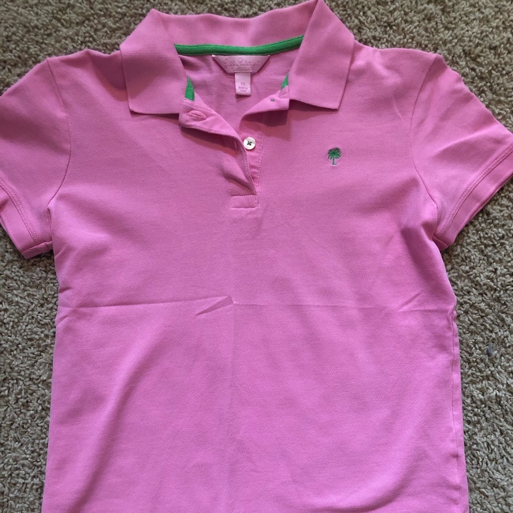 Pink Lily Pulitzer golf shirt